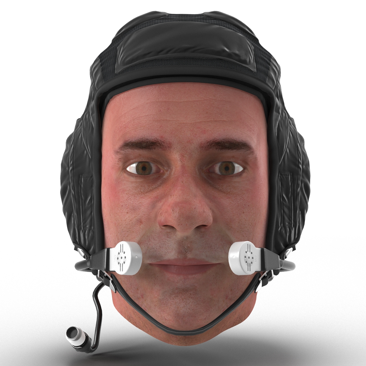 Pilot Head Rigged 3D