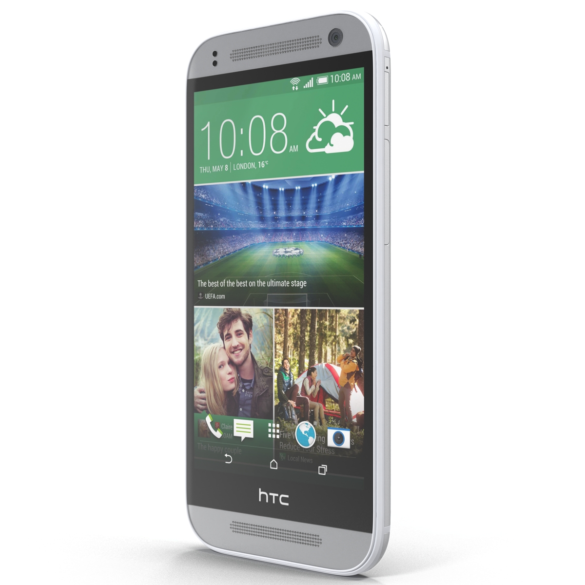 3D HTC One Mini 2 Silver