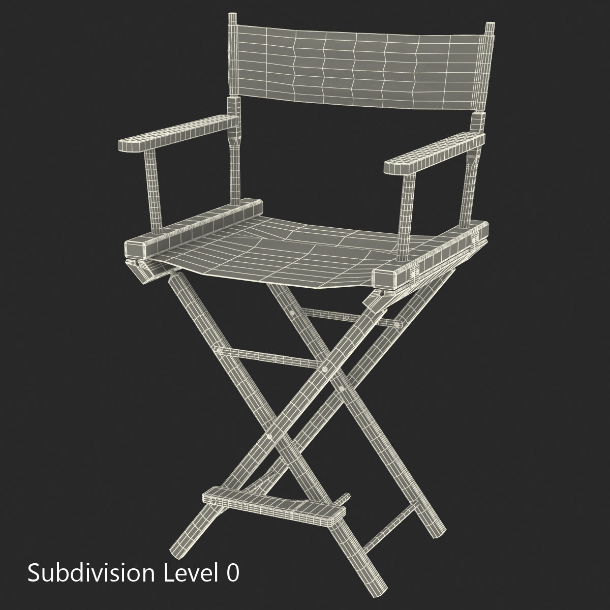 3D Director Chair 2