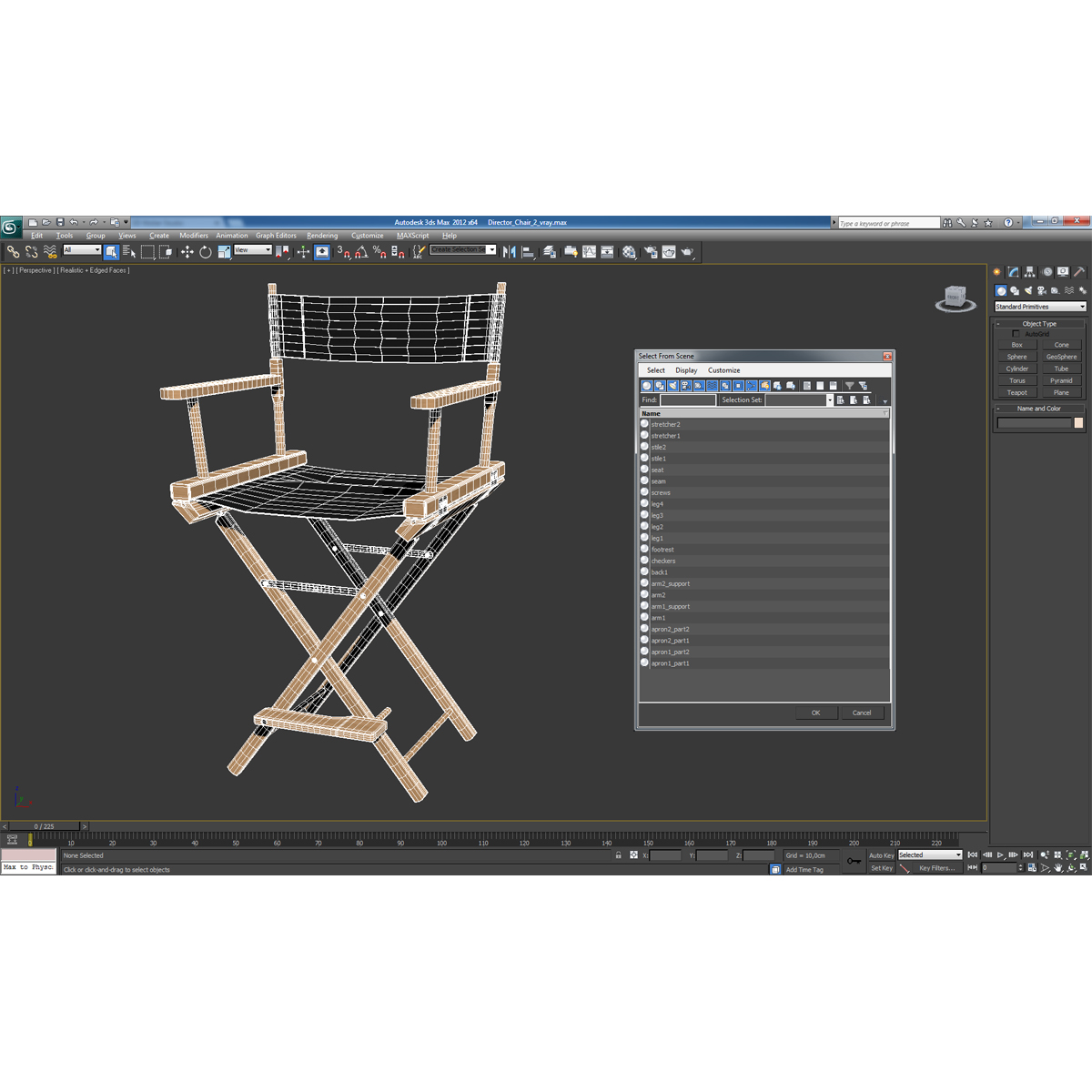 3D Director Chair 2