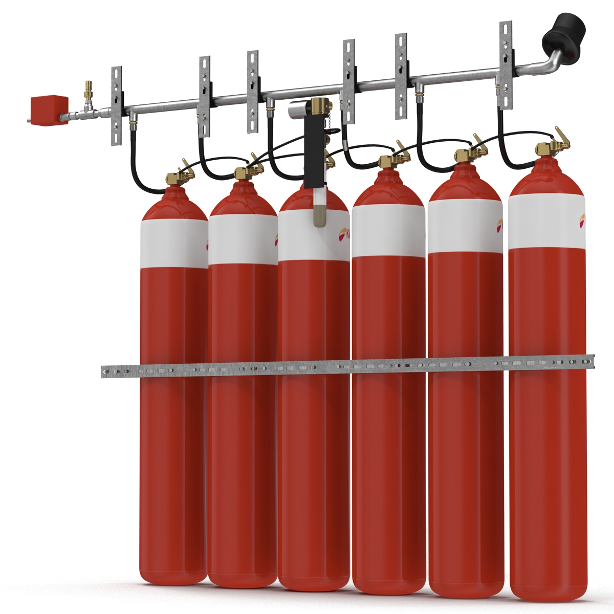 3D Fire Suppression System model