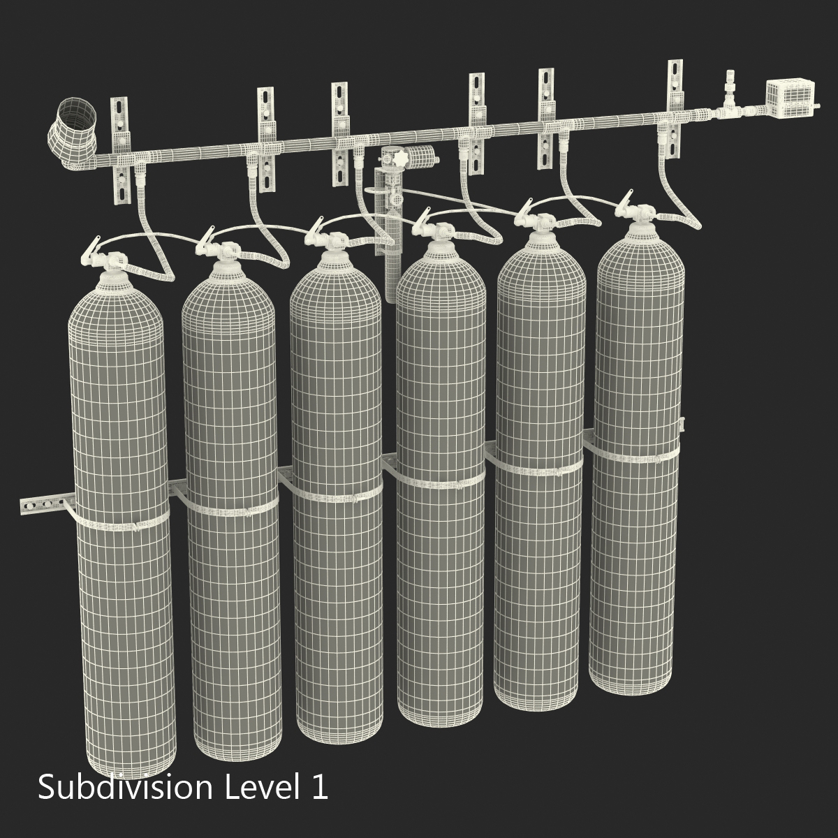 3D Fire Suppression System model