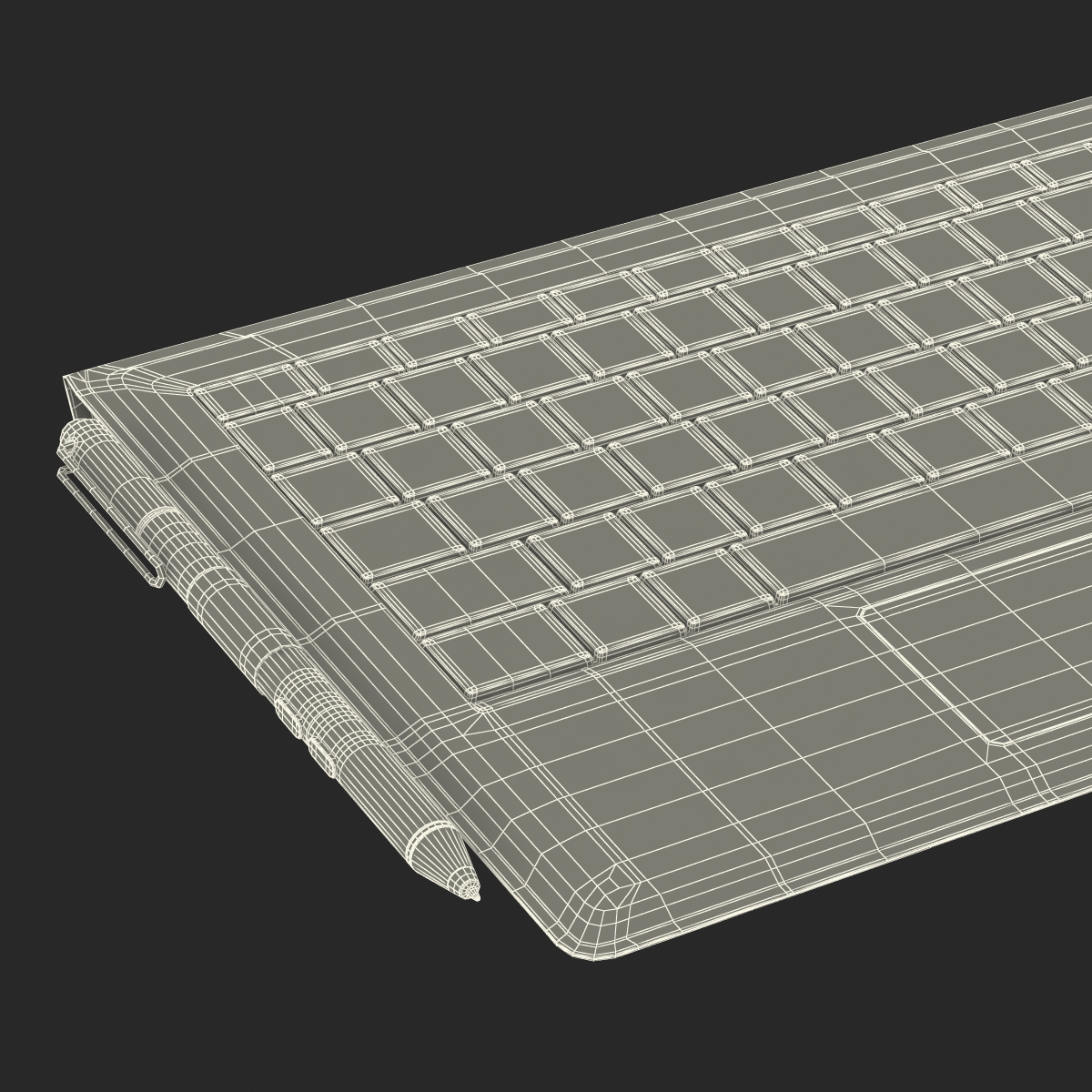 Microsoft Surface Pro 3 Keyboard 3D