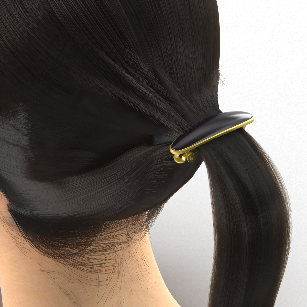 3D Asian Woman Head