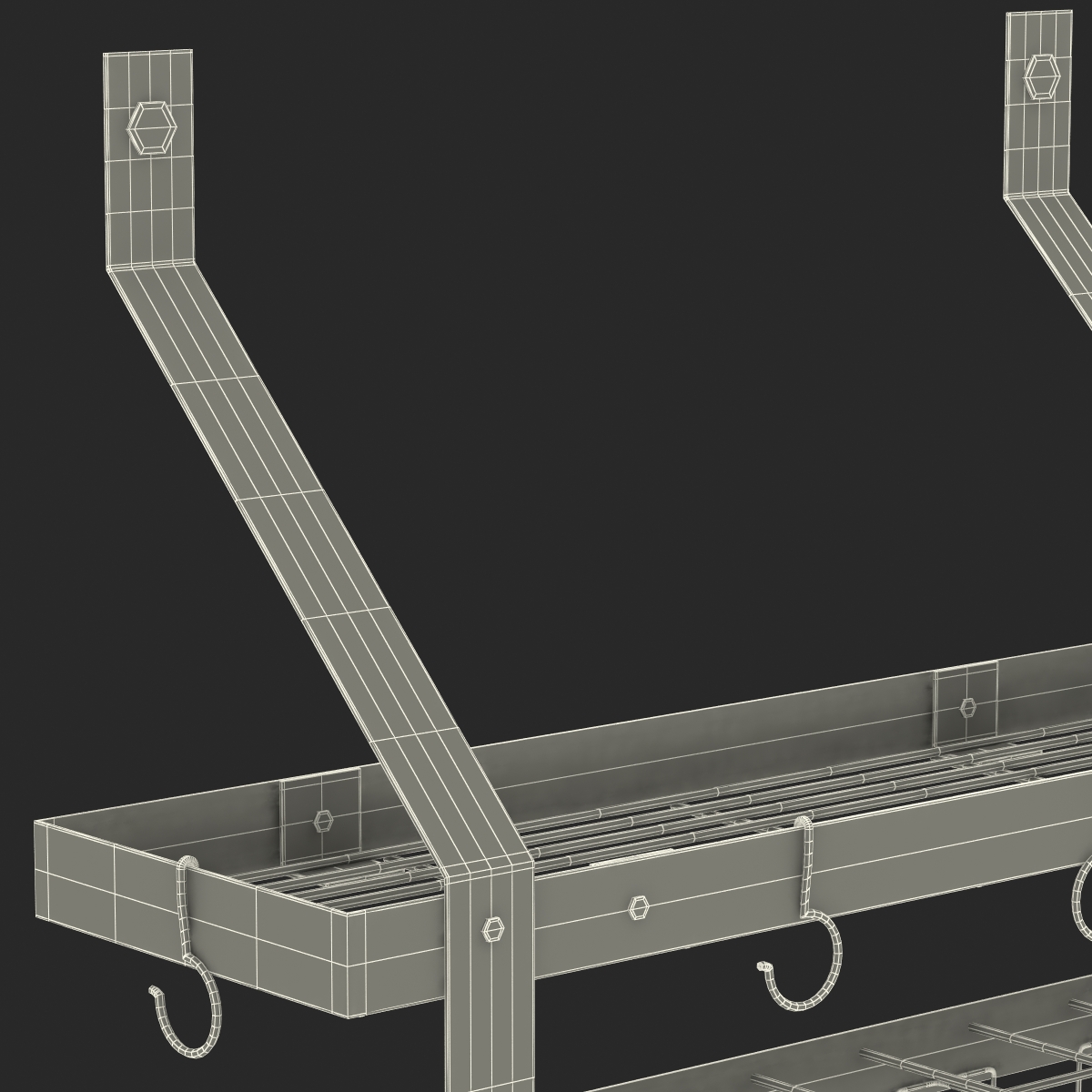 3D model Kitchen Shelf 3