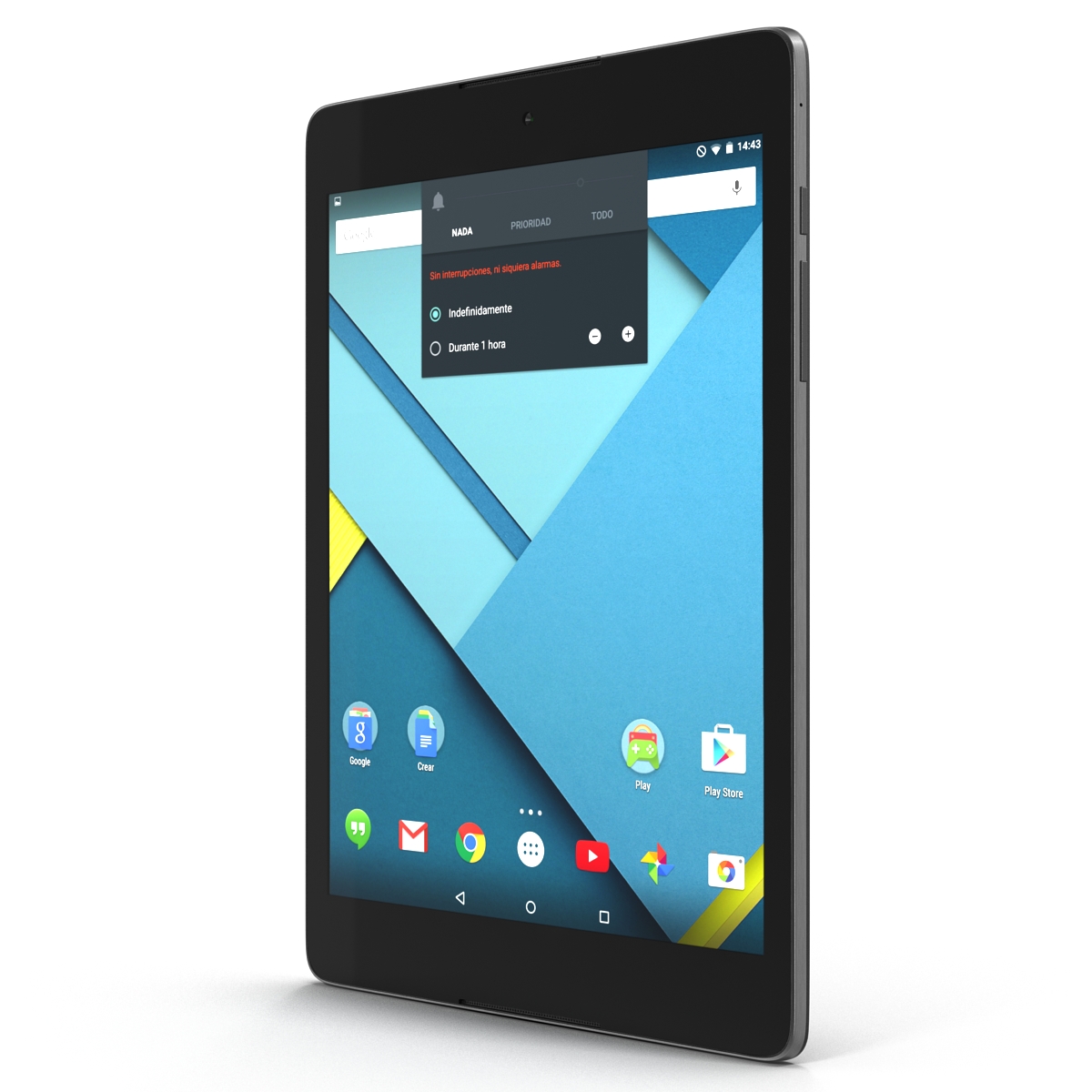 Google Nexus 9 Gray 3D model