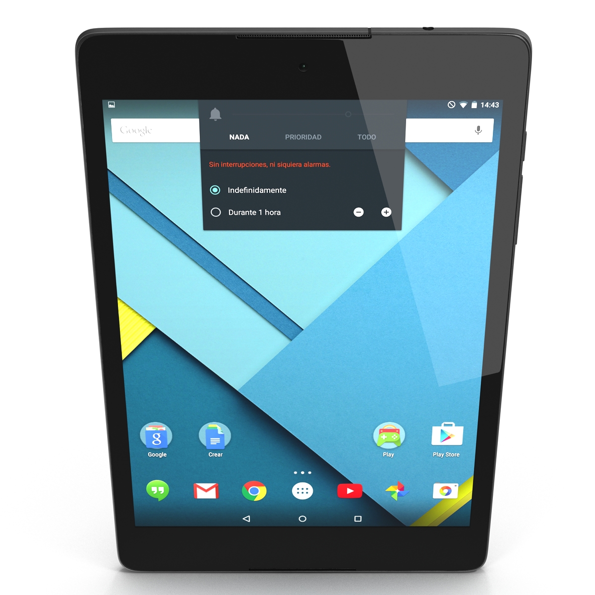 3D model Google Nexus 9 White