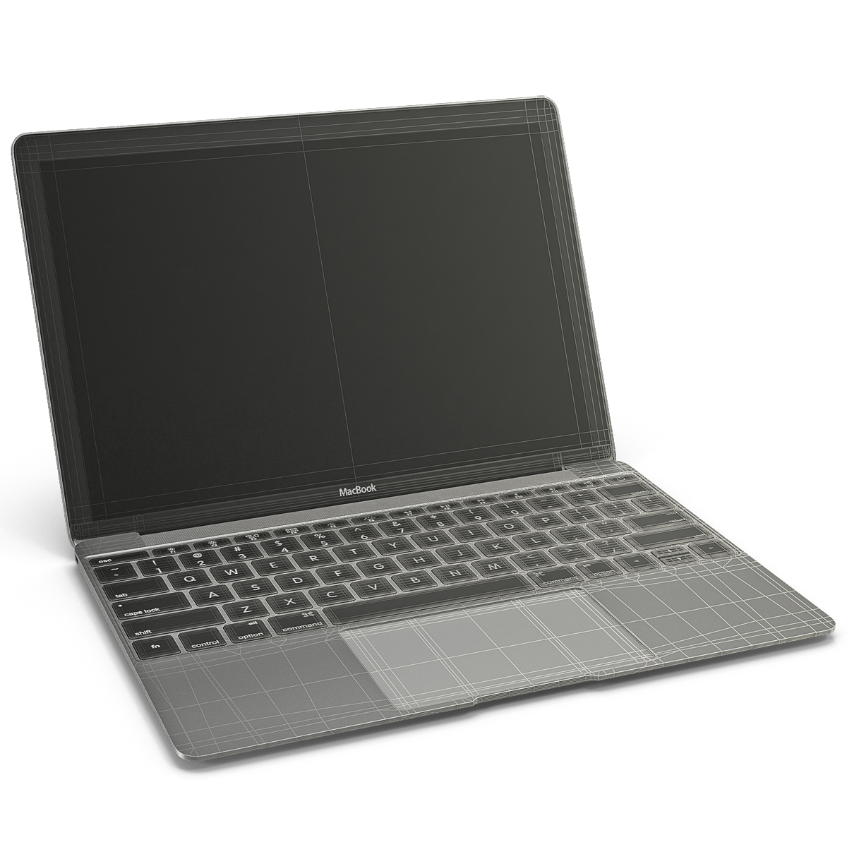 Apple MacBook Pro Silver 3D model