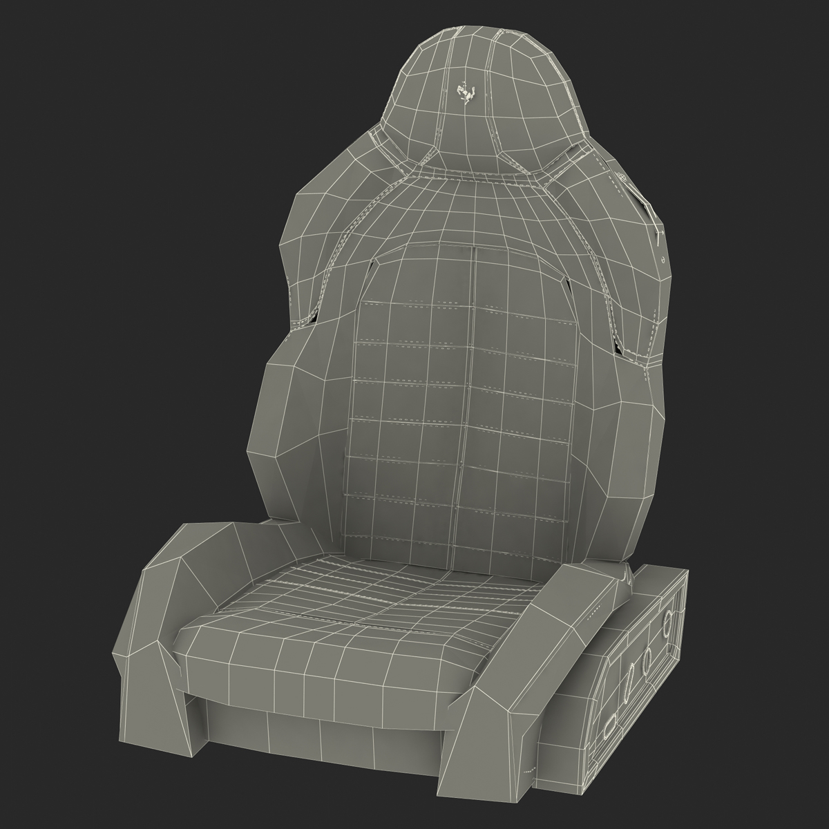 3D Ferrari Front Seat model