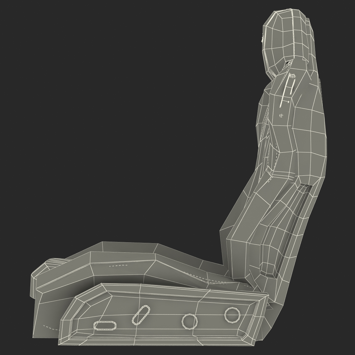 3D Ferrari Front Seat model