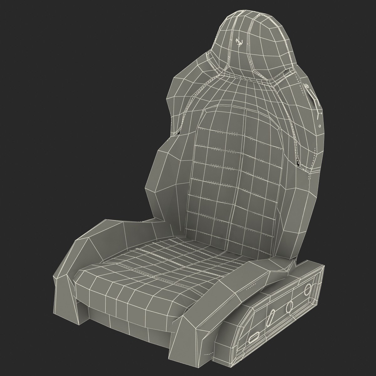 3D Ferrari Front Seat model