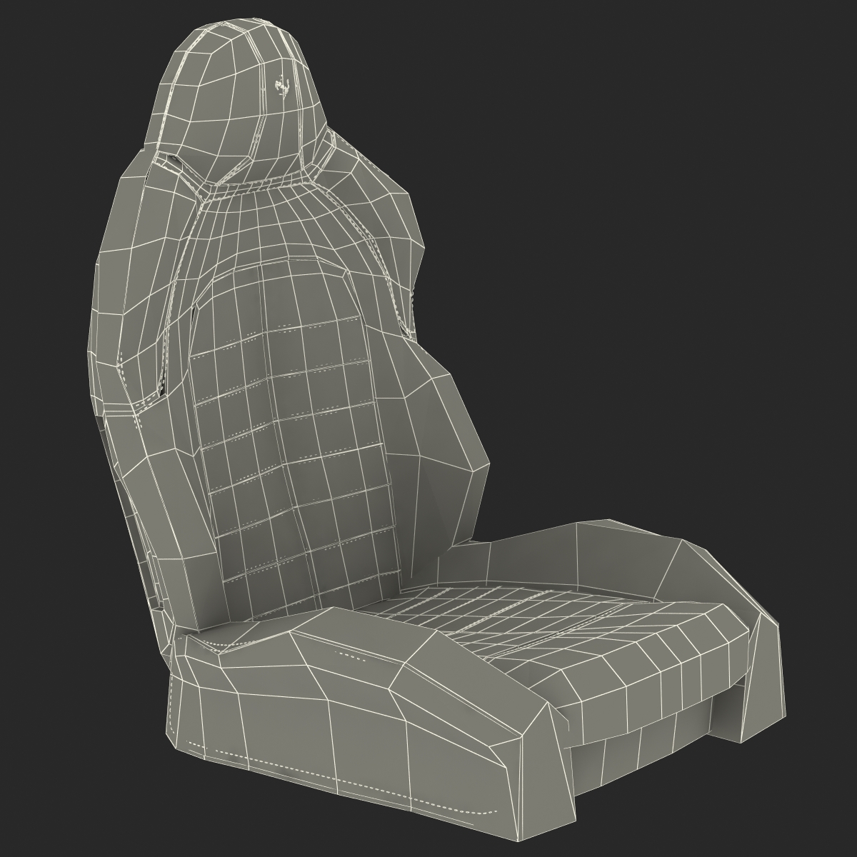 3D Ferrari Front Seat model