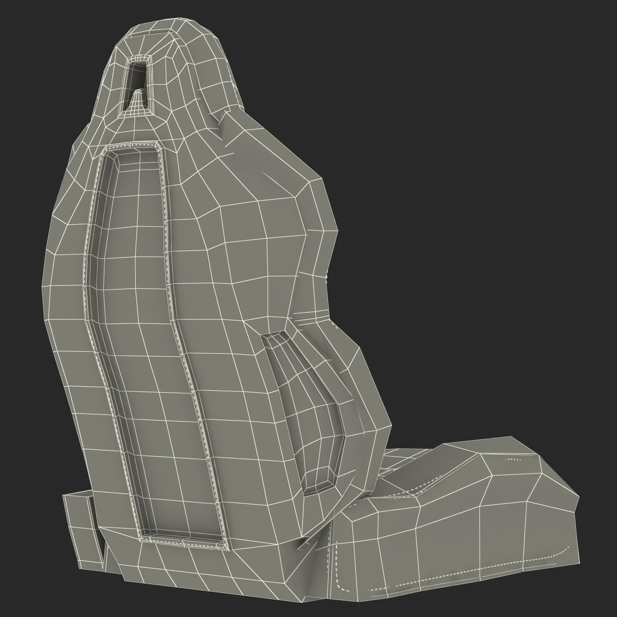 3D Ferrari Front Seat model