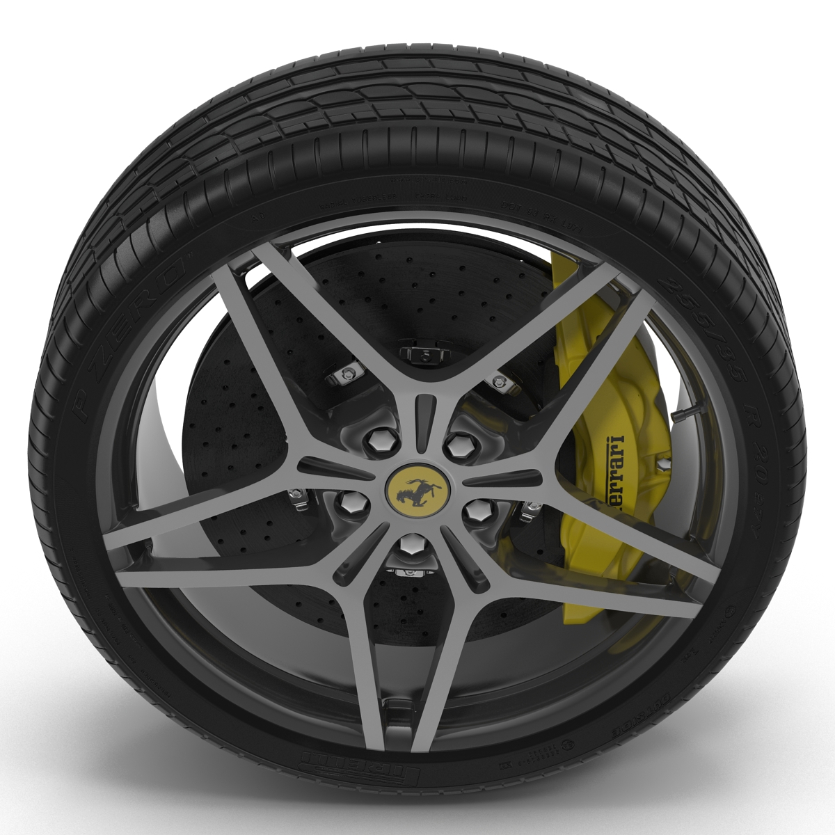 3D Ferrari Wheel model