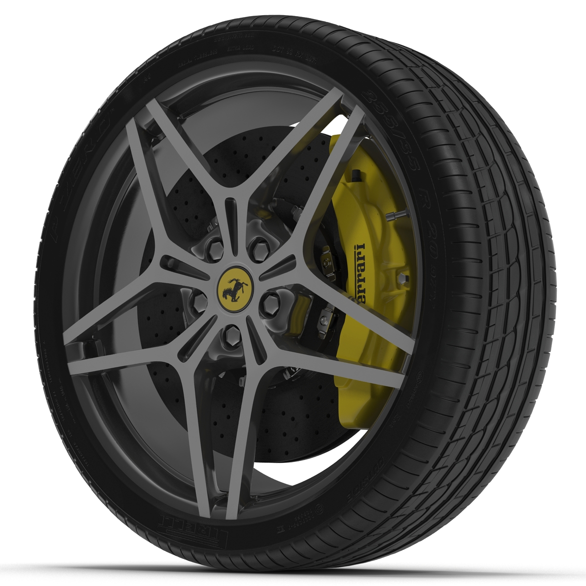 3D Ferrari Wheel model