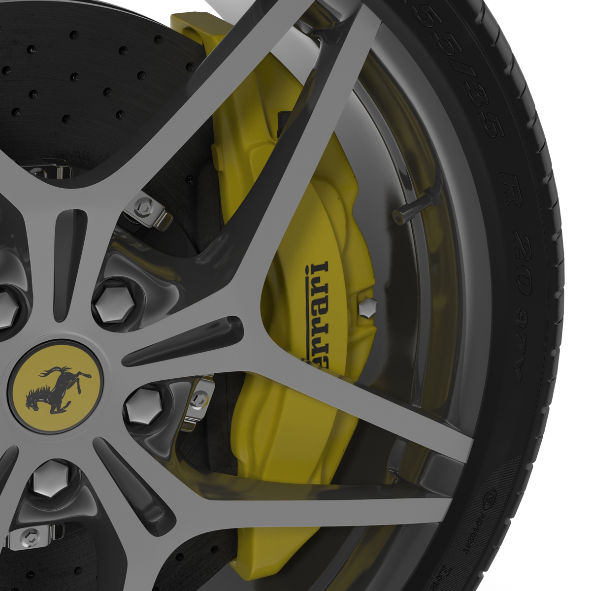 3D Ferrari Wheel model