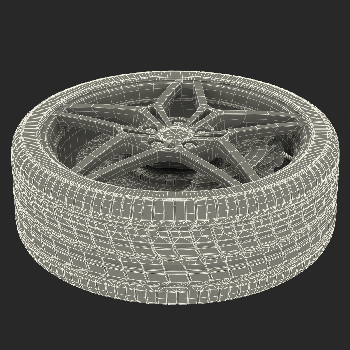 3D Ferrari Wheel model