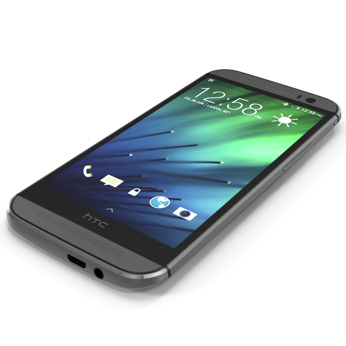 3D HTC One M8 Black