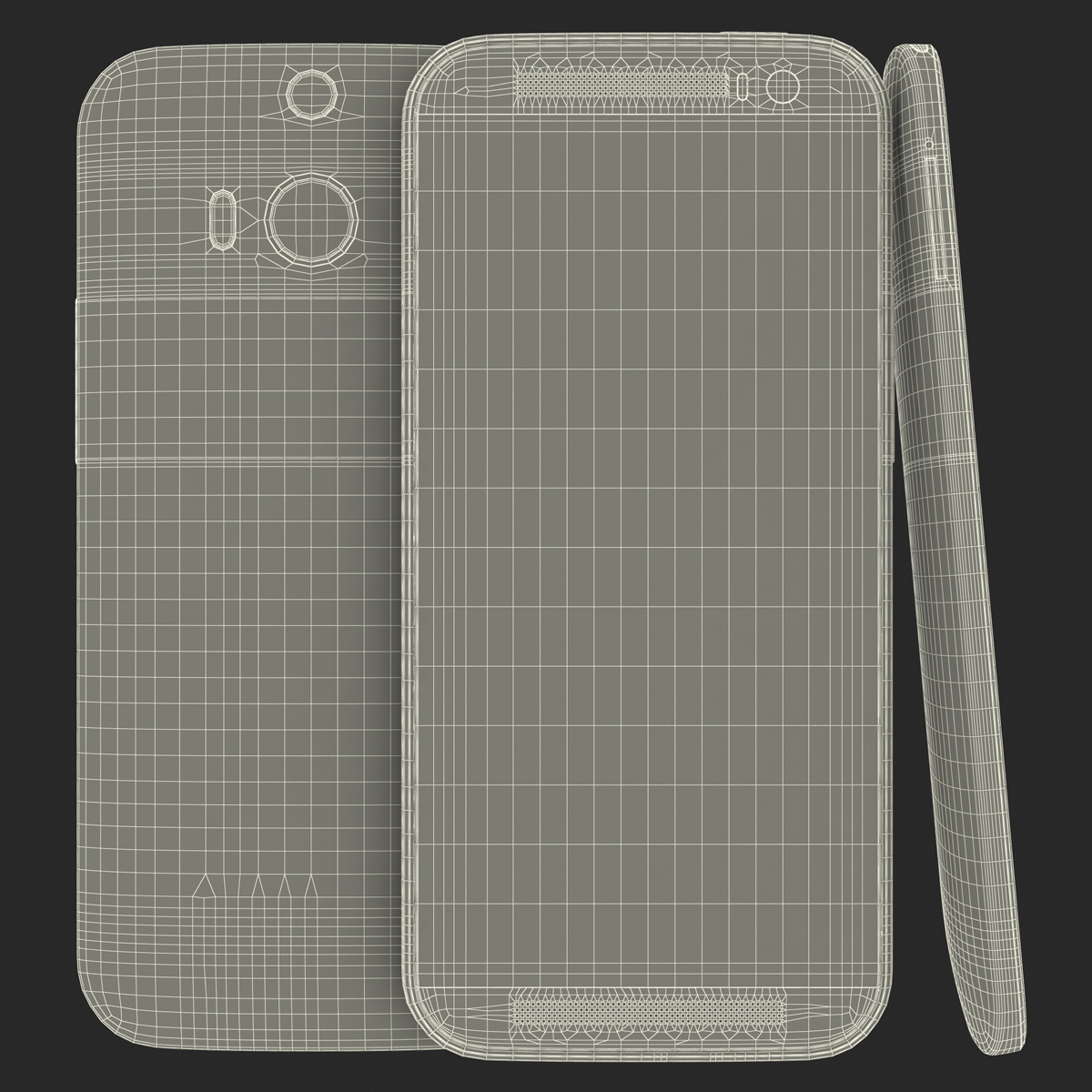 3D HTC One M8 Black