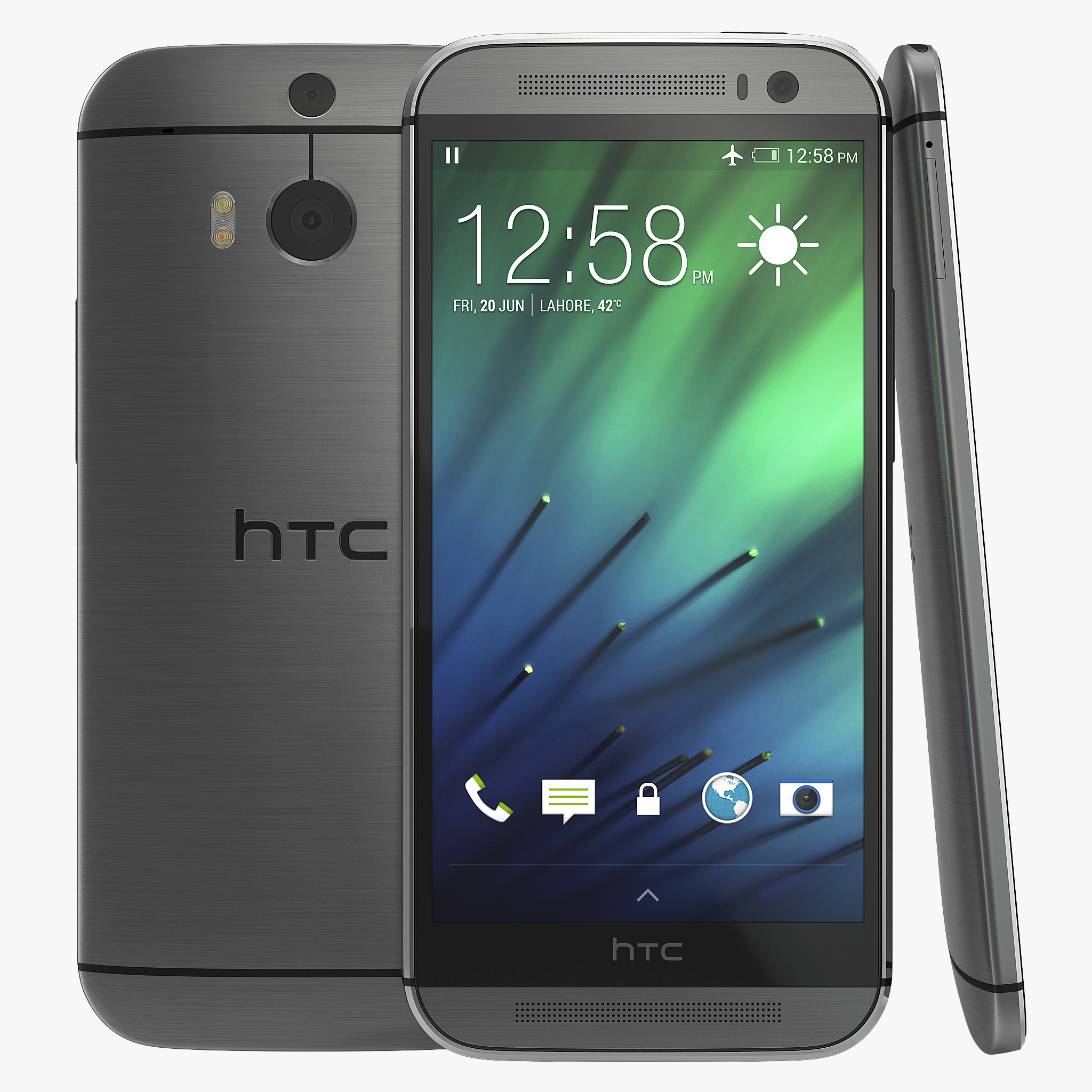 3D HTC One M8 Black