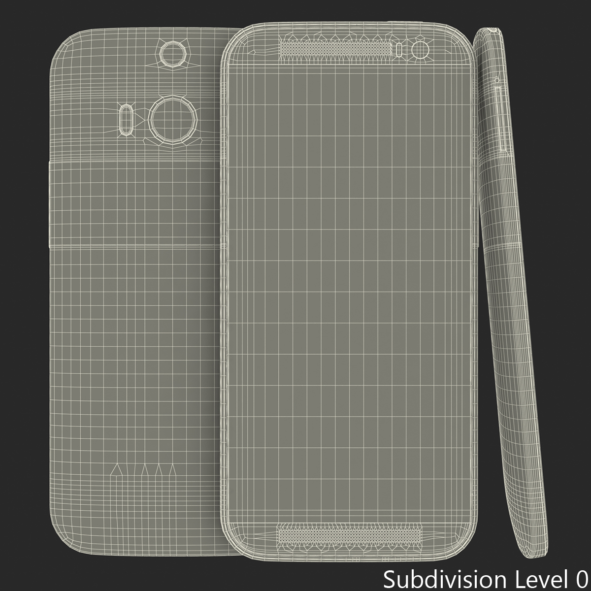 3D HTC One M8 Black