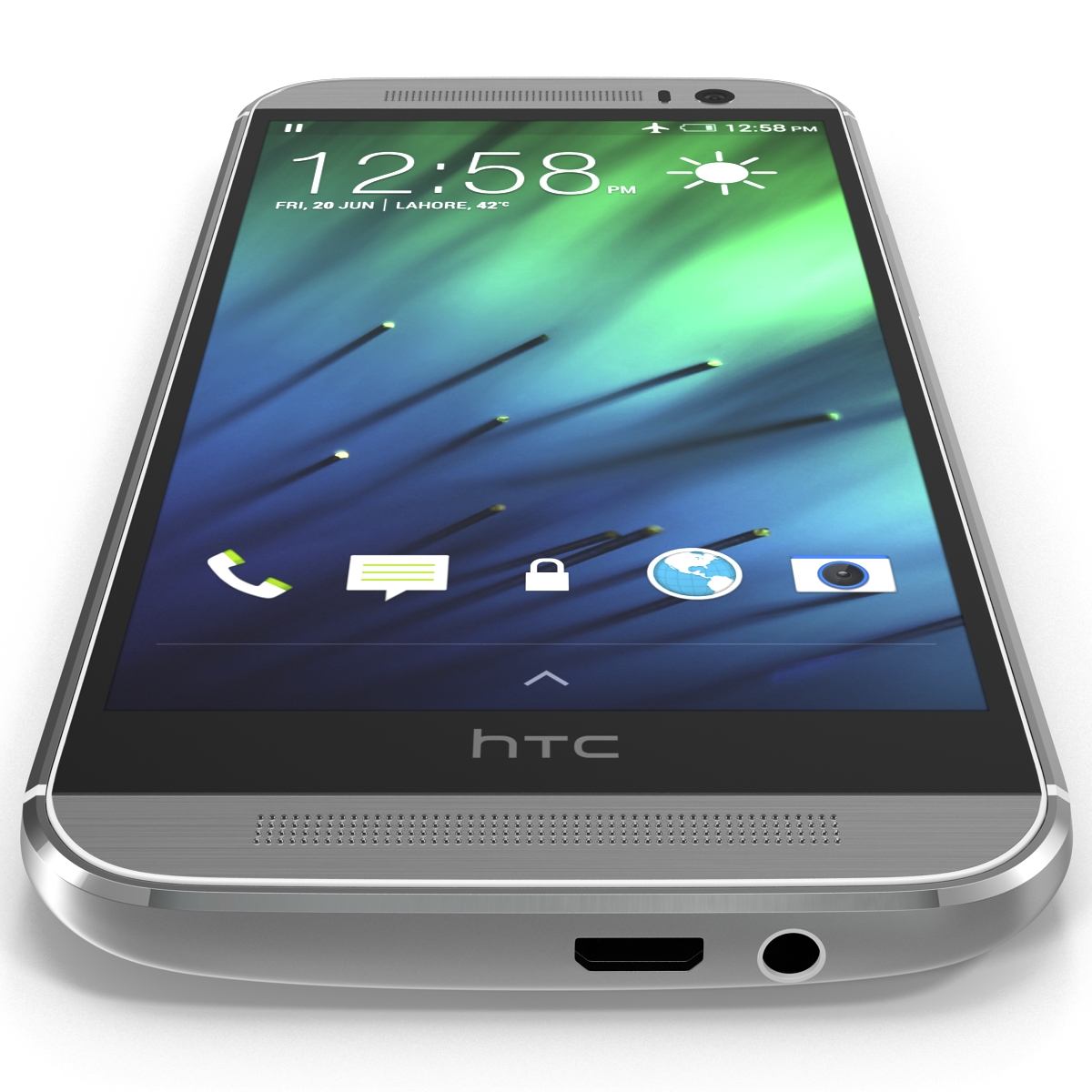 3D HTC One M8 White