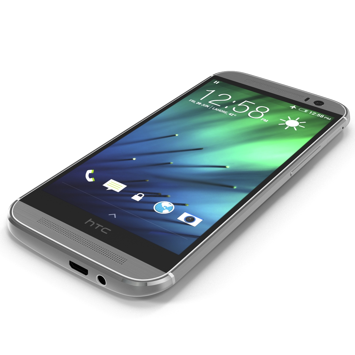 3D HTC One M8 White