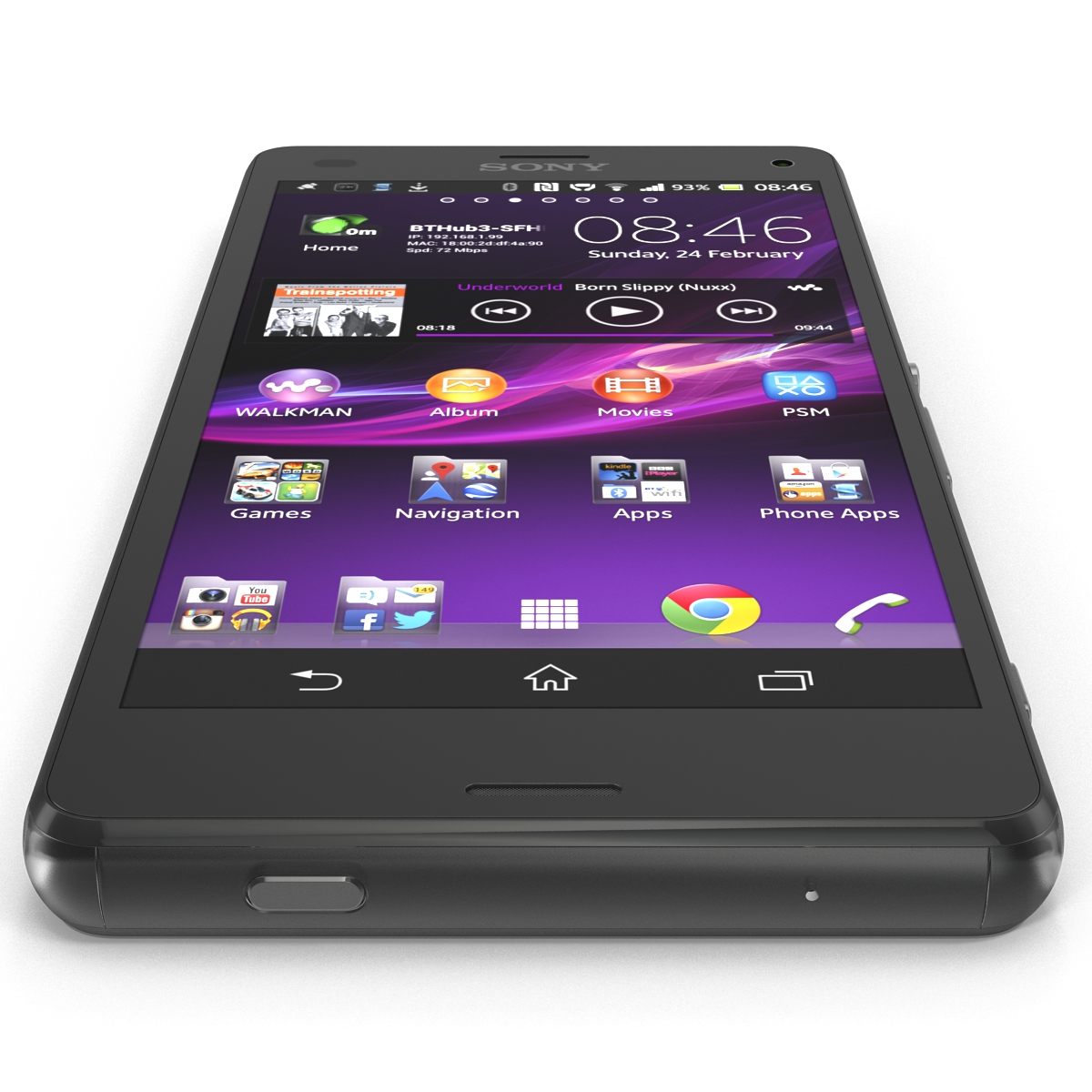 3D Sony Xperia Z3 Compact Black model