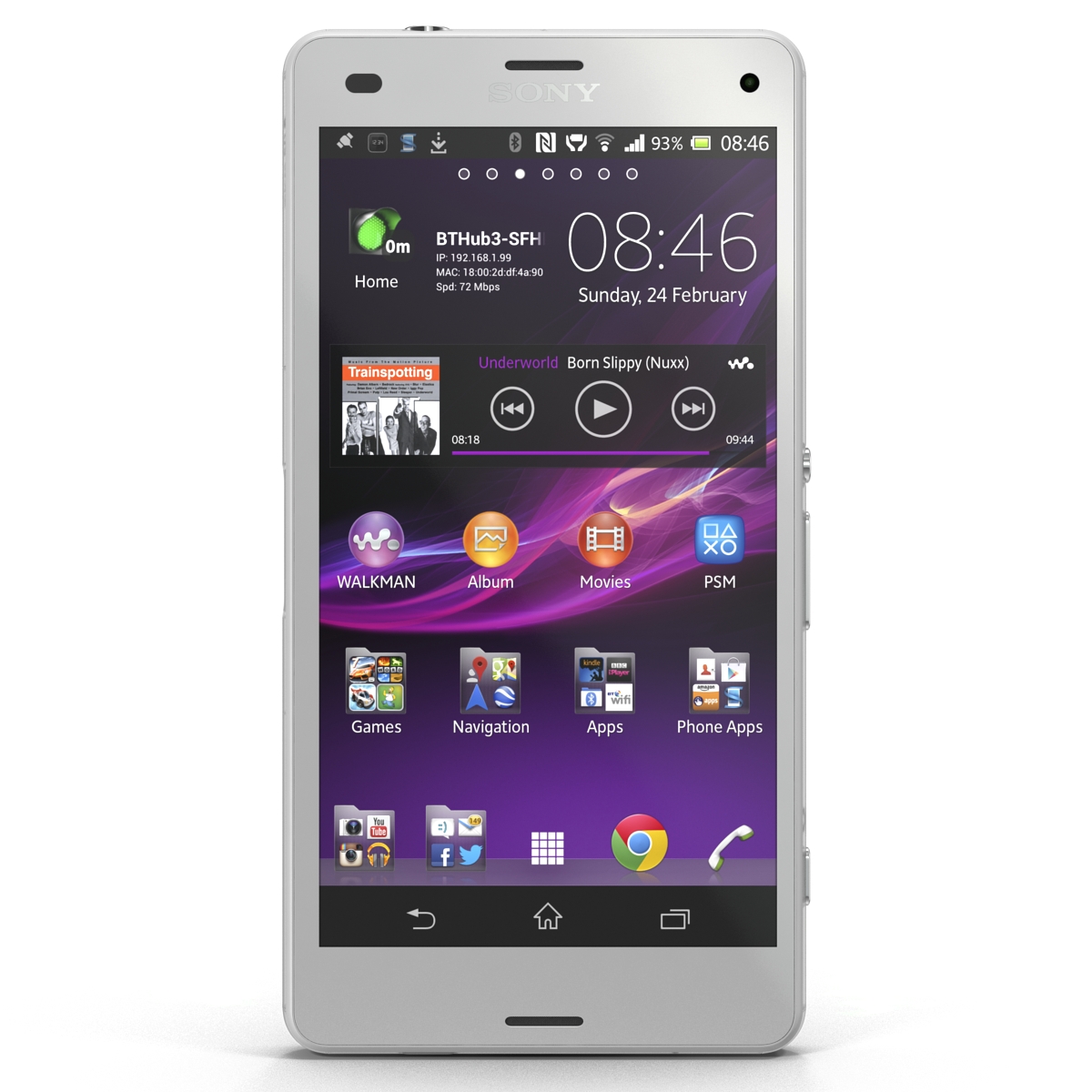 3D Sony Xperia Z3 Compact White model