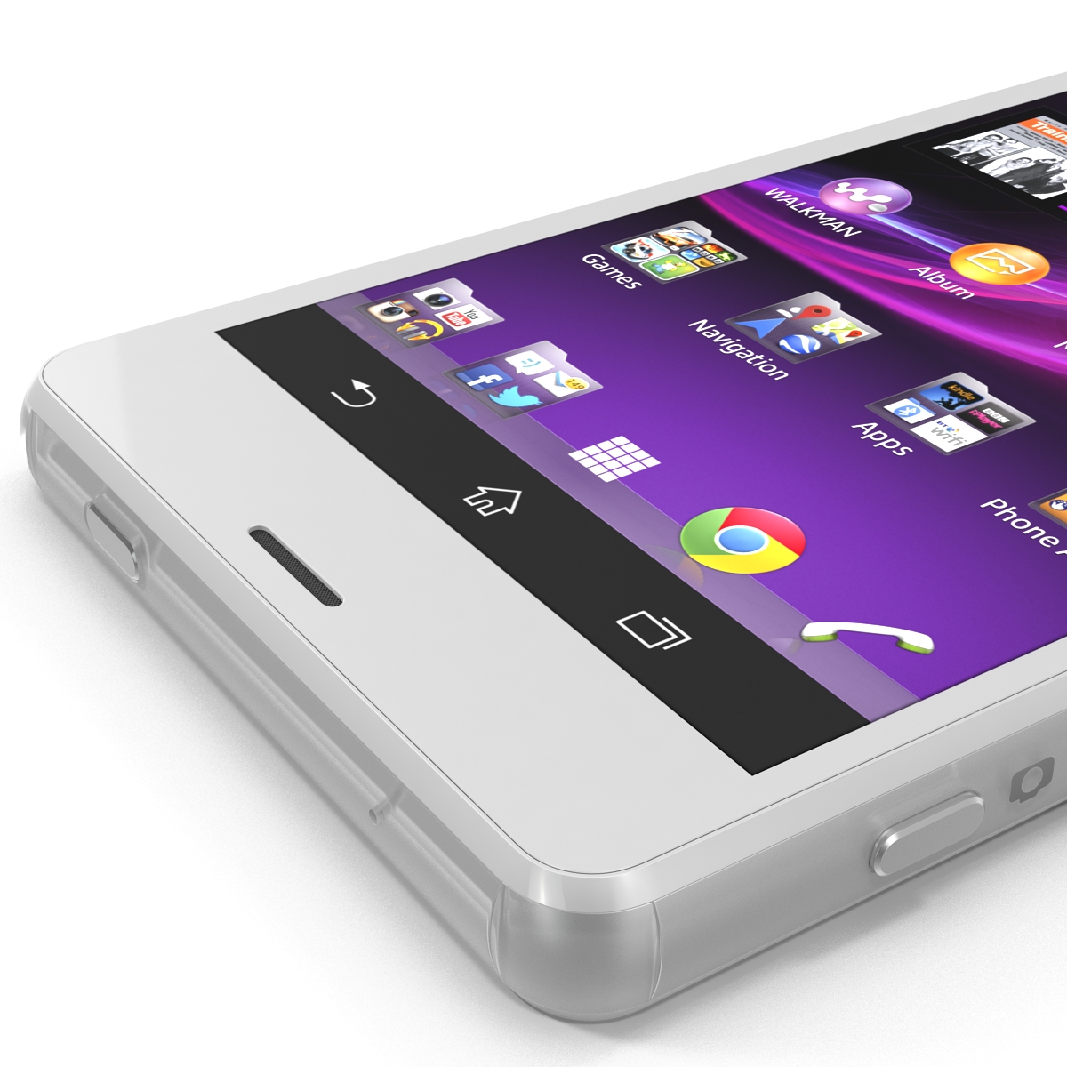 3D Sony Xperia Z3 Compact White model