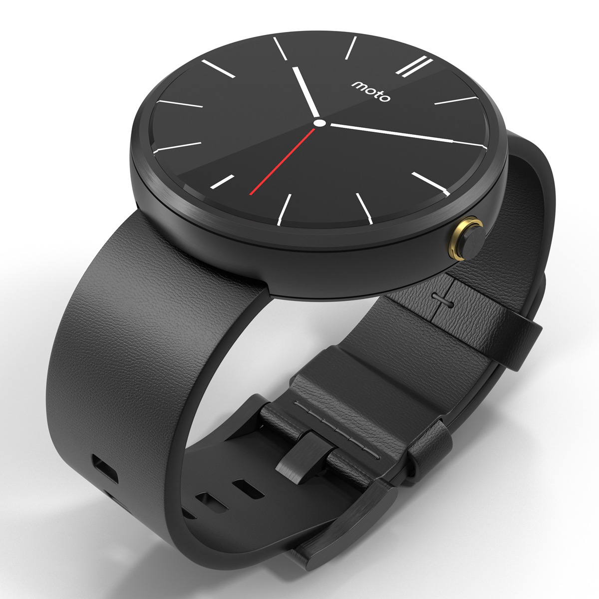 Smartwatch Moto 360 Set Black 3D model