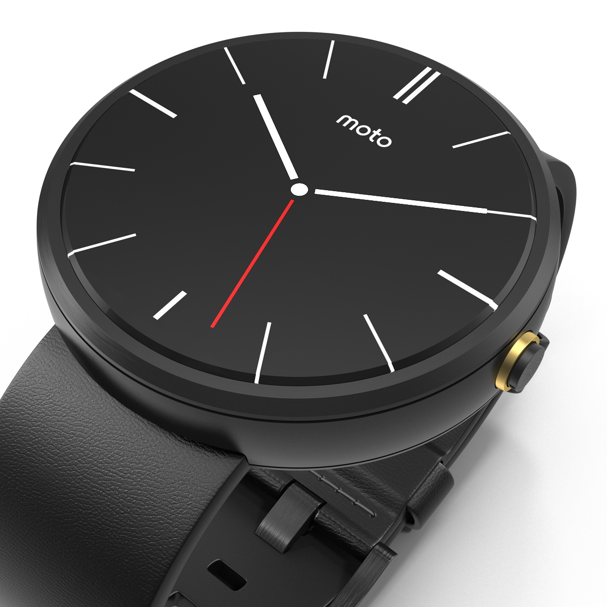 Smartwatch Moto 360 Set Black 3D model