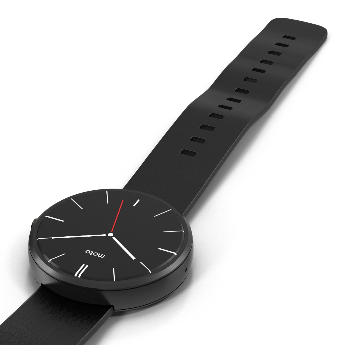 Smartwatch Moto 360 Set Black 3D model