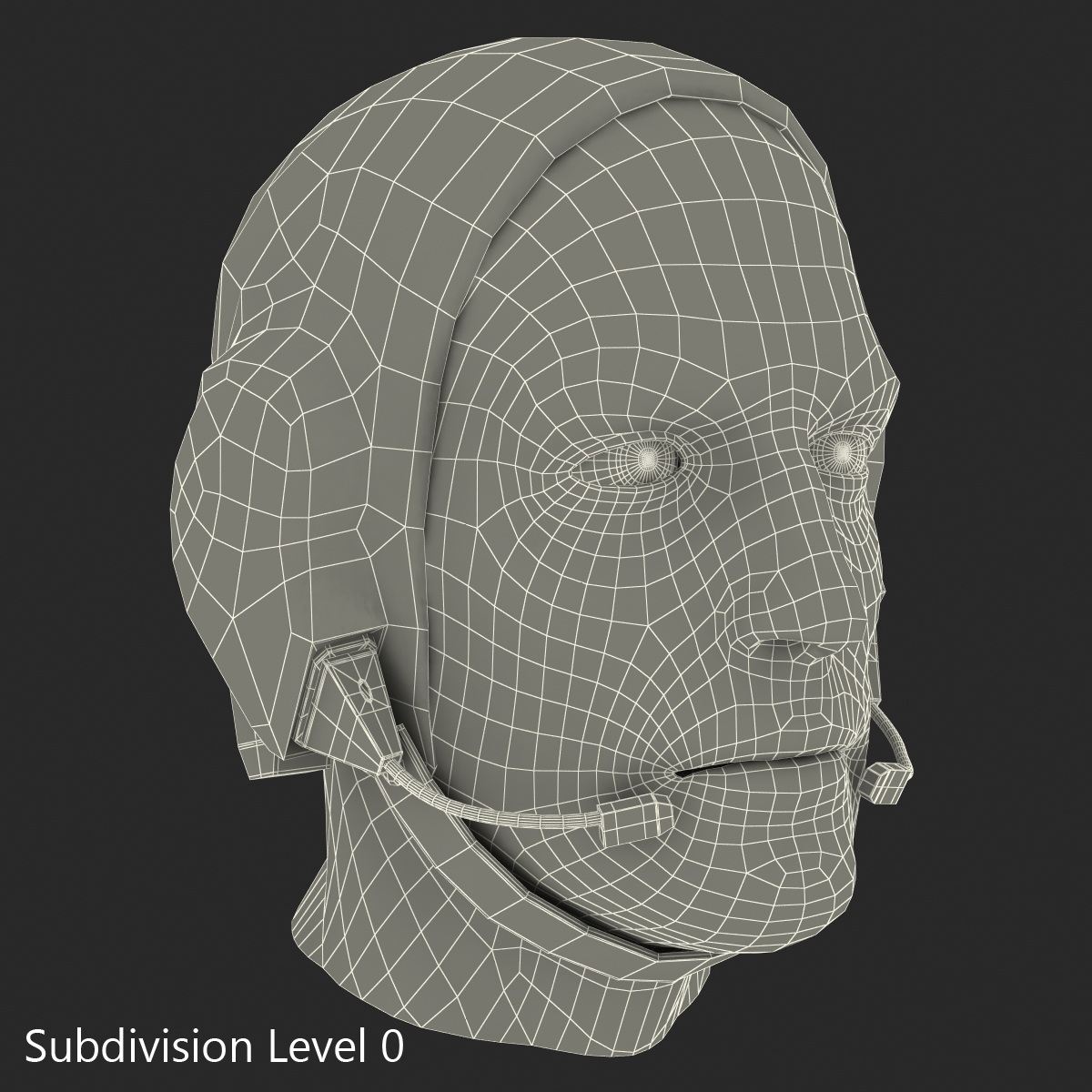 Astronaut Head 3D model