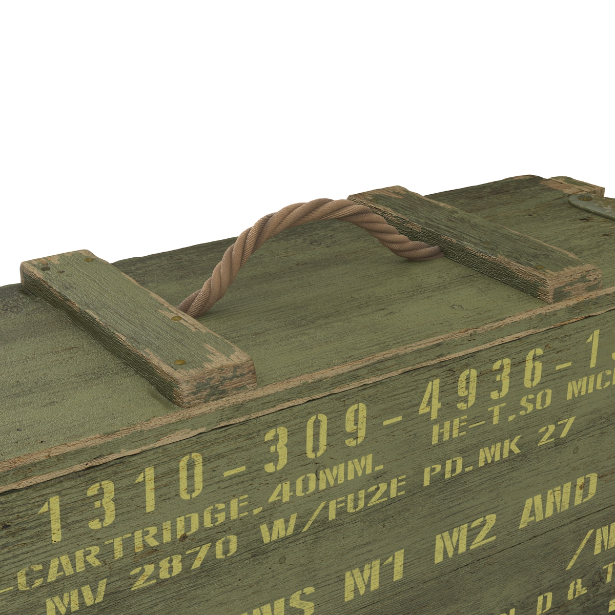 3D Ammo Crate Green