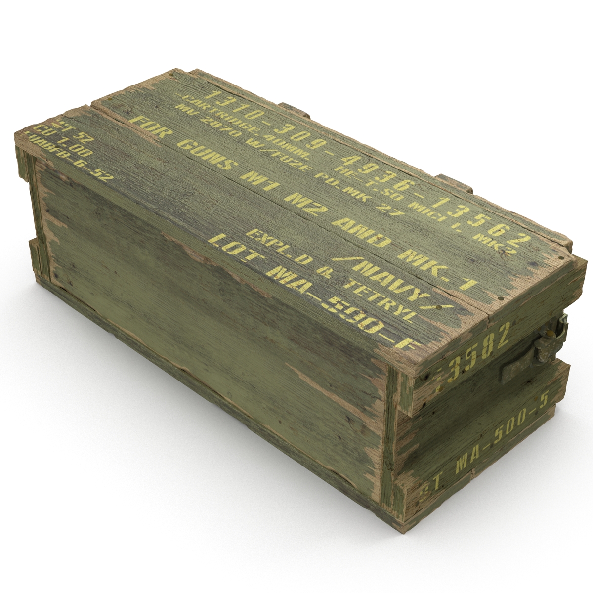 3D Ammo Crate Green