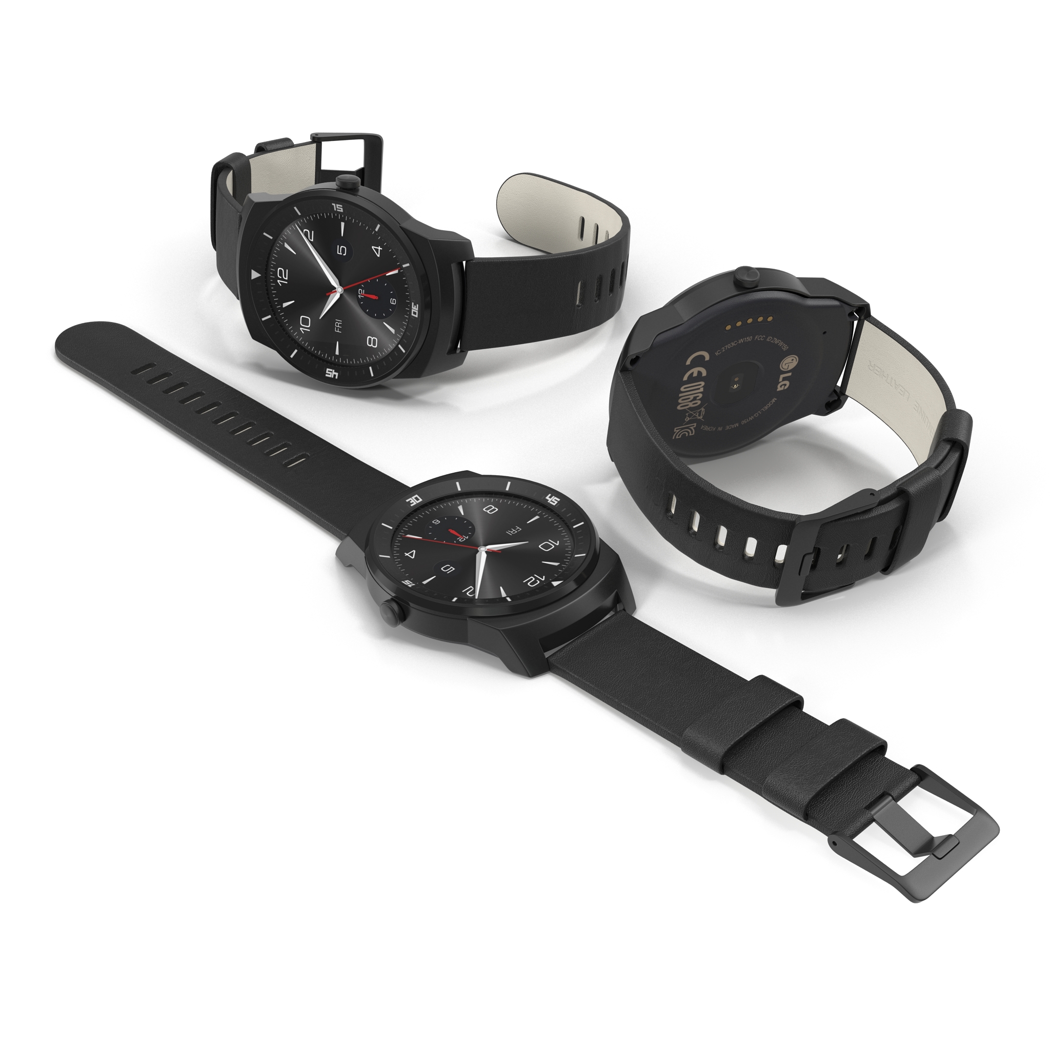 3D LG G Watch R Set