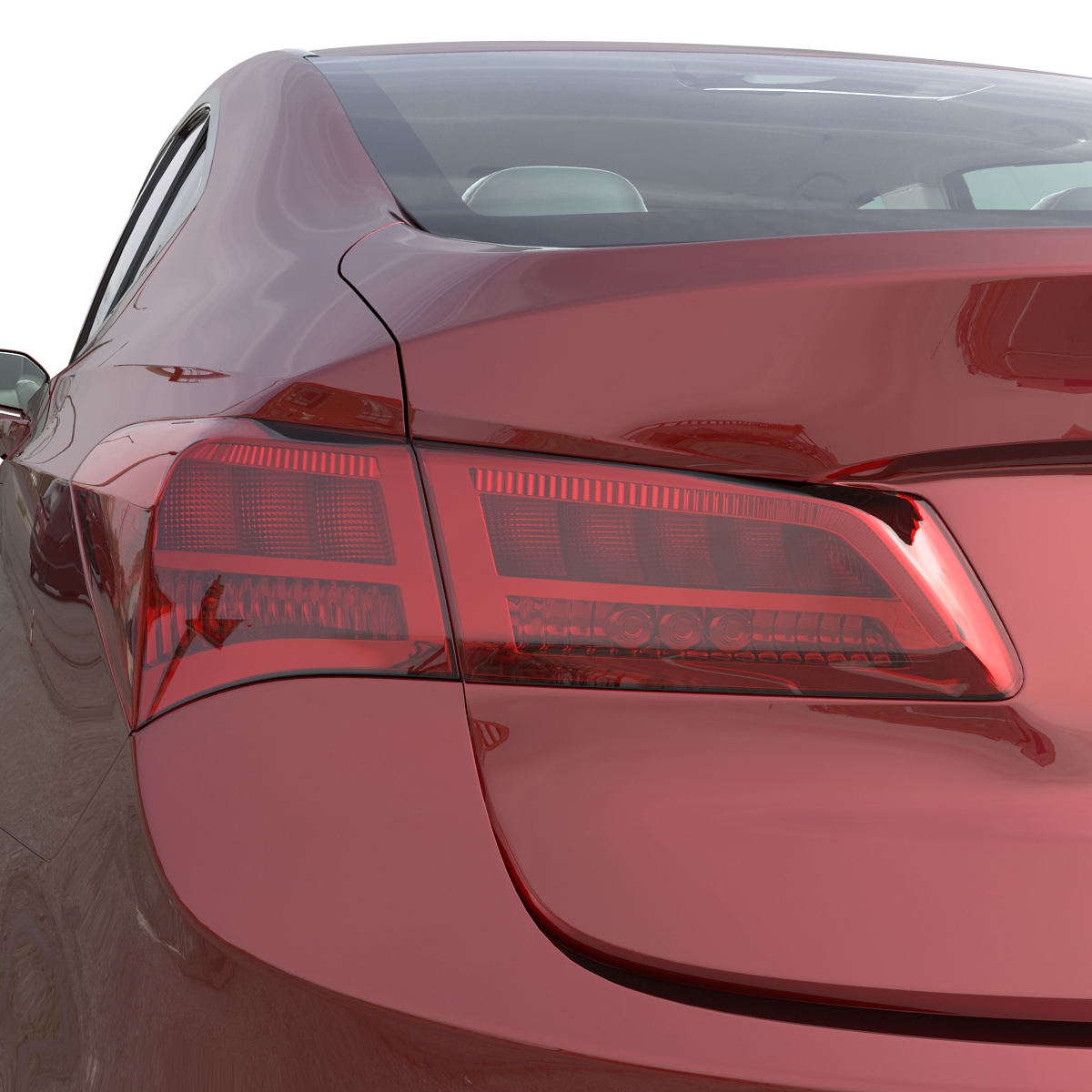 3D Acura TLX 2015 Rigged