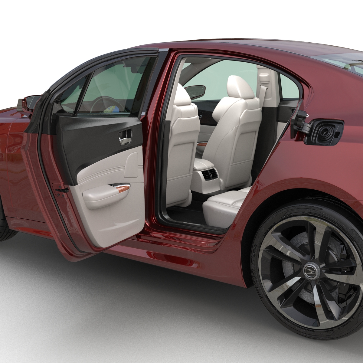 3D Acura TLX 2015 Rigged