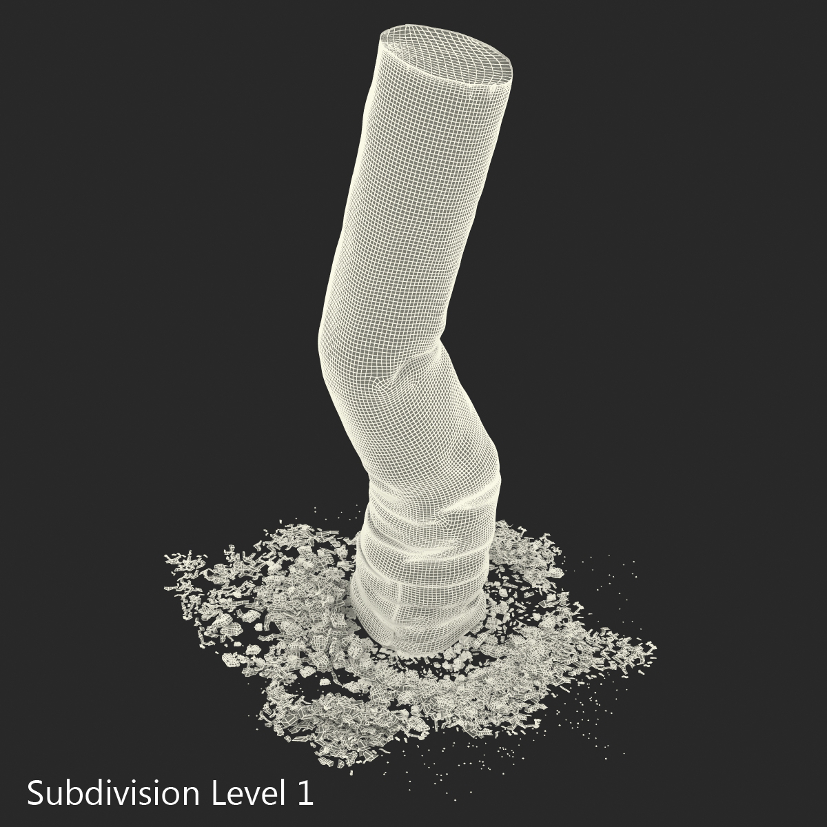 Snuffed Cigarette 3D