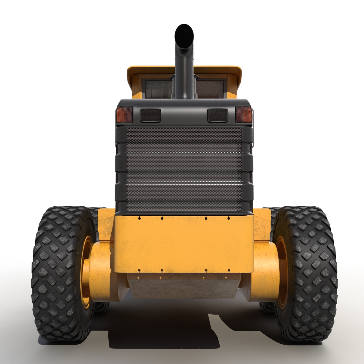 3D Road Grader Rigged model