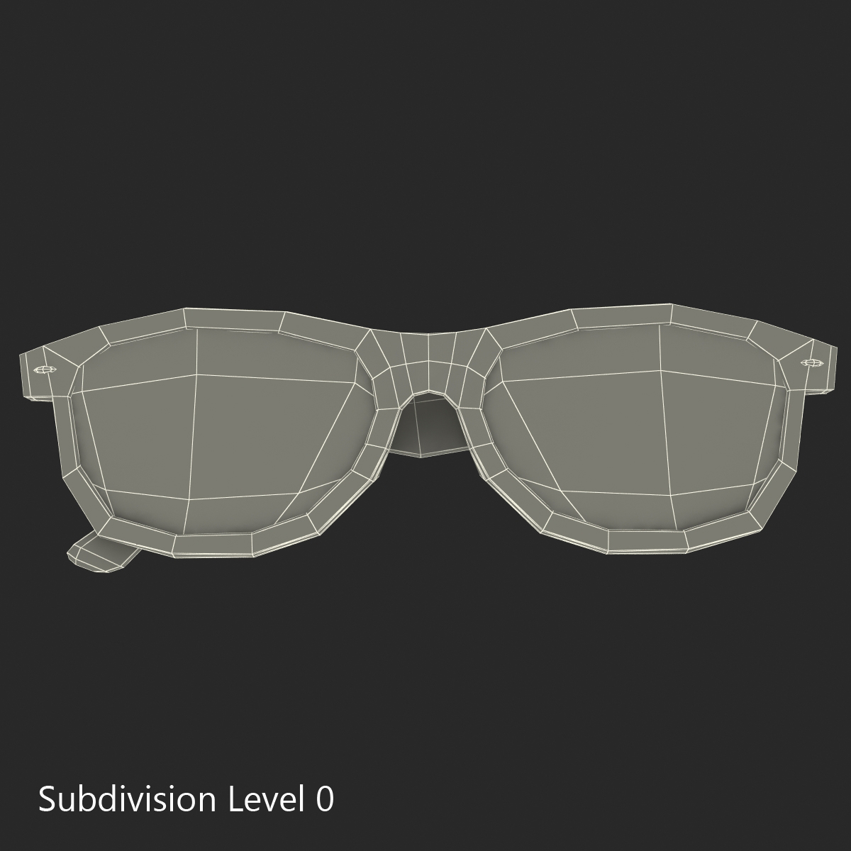 Sunglasses 2 Folded 3D model