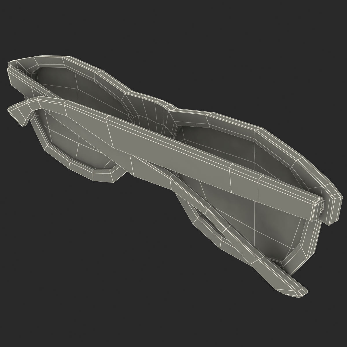 Sunglasses 2 Folded 3D model