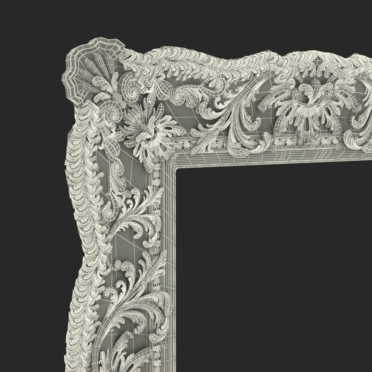 Gilt Painting Frame 3D model