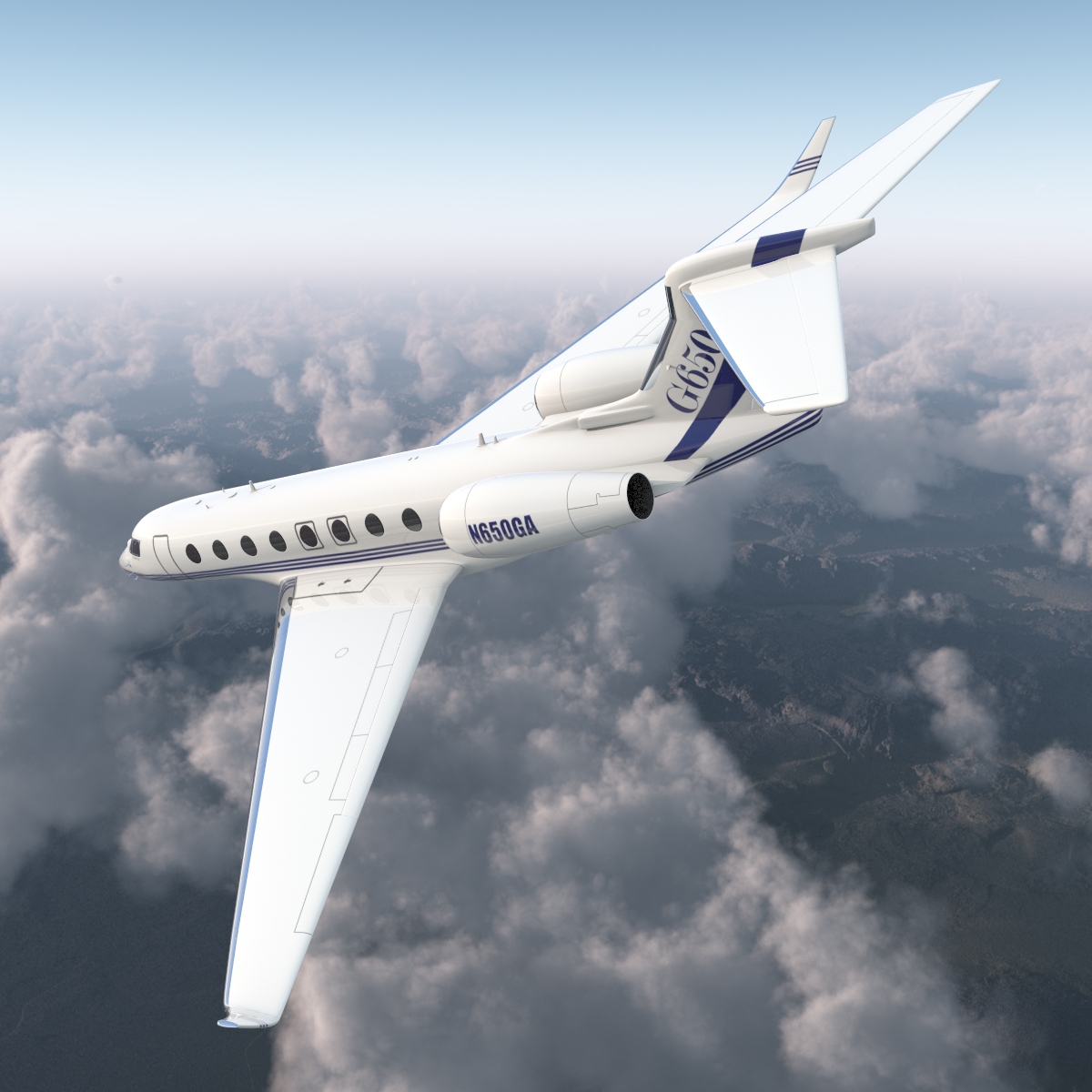 3D model Gulfstream G650