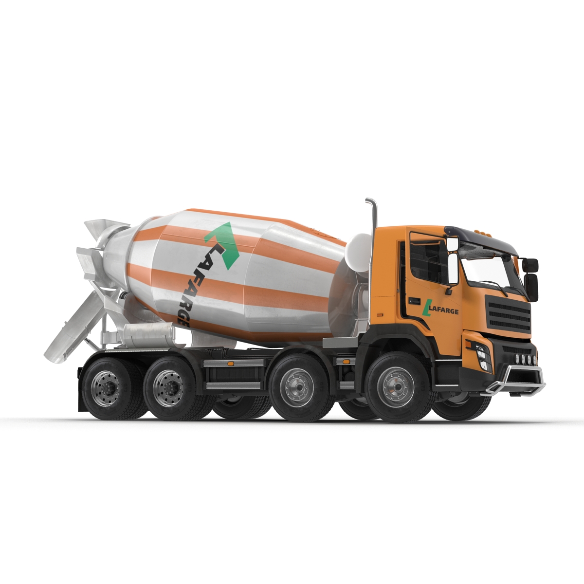 3D model Cement Mixer Vehicle Lafarge Rigged