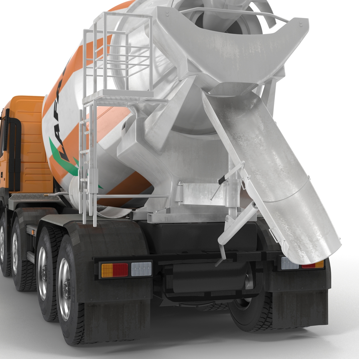 3D model Cement Mixer Vehicle Lafarge Rigged