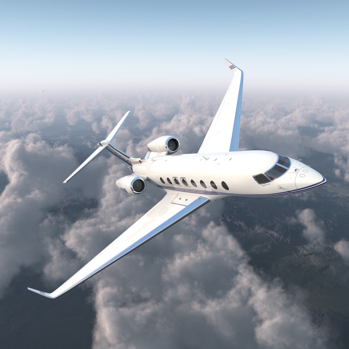 Gulfstream G650 Rigged 3D