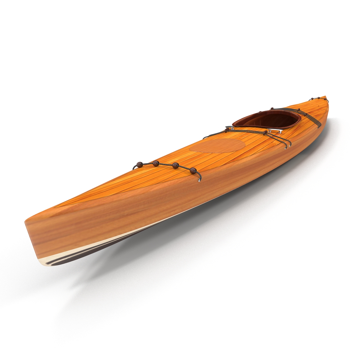 Kayak 4 with Paddle 3D model