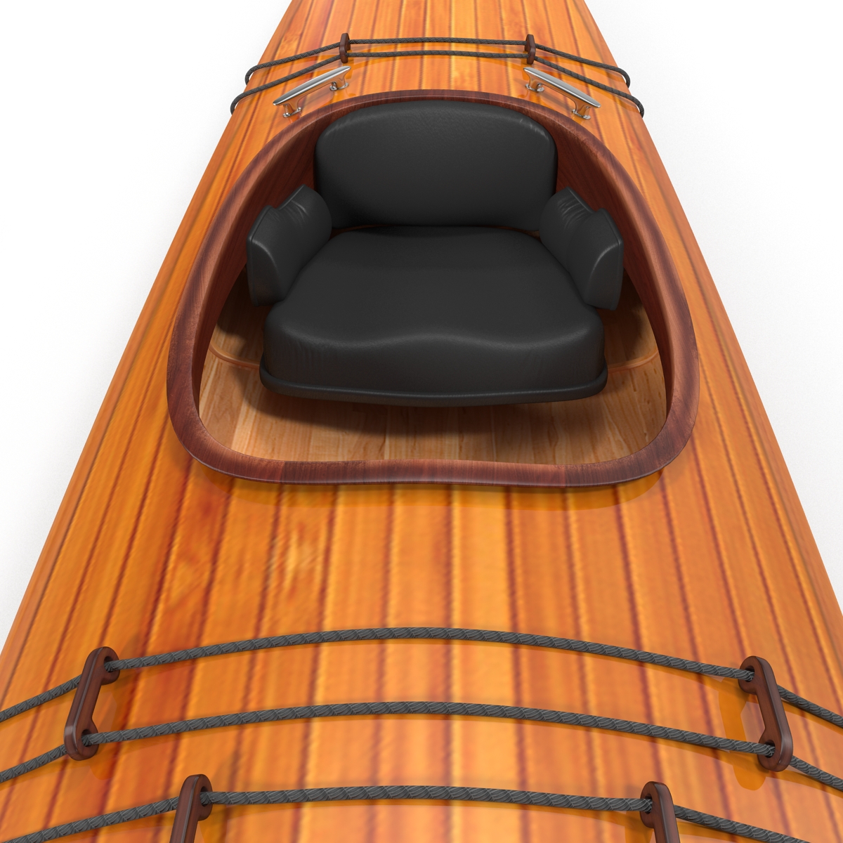 Kayak 4 with Paddle 3D model